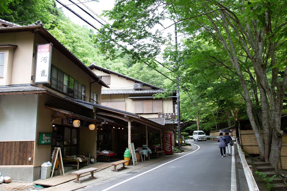 貴船川沿いの道