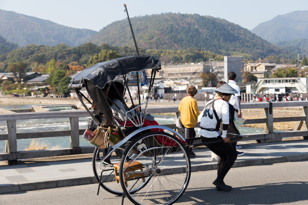 嵐山の人力車